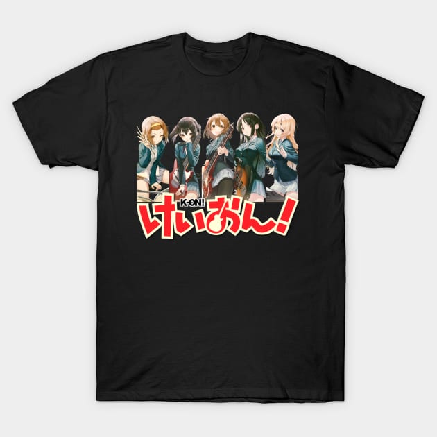 Tsumugi's Elegant Melodies K-on! Classy Keyboards Tee T-Shirt by NinaMcconnell